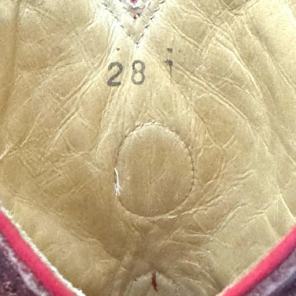 Sebastian’s Men’s Red Ostrich Cowboy Western Boots Size 10.5 US / 28 MX Leather - Picture 10 of 10